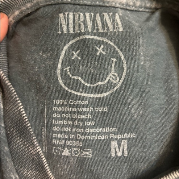 NIRVANA Official Merch Smiley Face T-Shirt - Picture 5 of 5